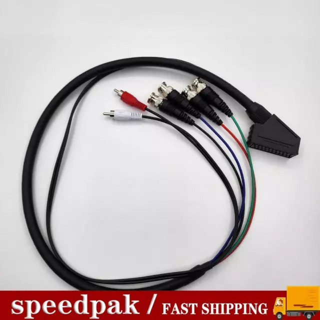 Cavo SNES SNES S0M5 donna RGB Euro SCART a 4 BNC + Audio PVM Genesis Geo Neo