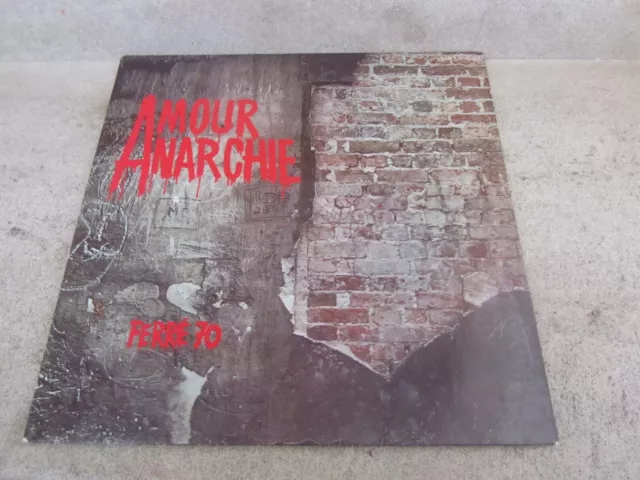 LP Vinyle 33t.  Leo Ferre – Amour Anarchie - Ferré 70