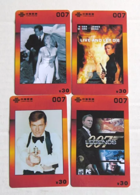 James Bond Chinese Phone cards puzzle type