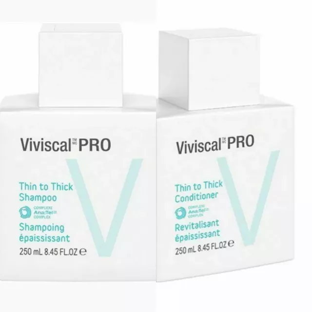 100%Authentic VIVISCAL PROFESSIONAL Thin to Thick Shampoo Conditioner 8.45 each