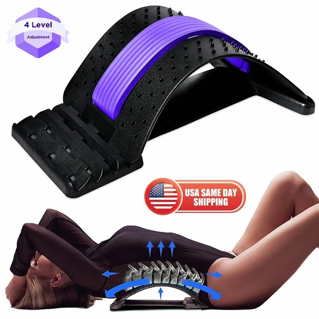 SPINE DECK BACK Stretcher Lumbar Sciatica Nerve Pain Relief Massager