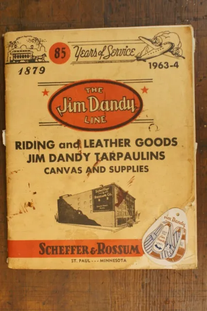 1963-1964 The Jim Dandy Line Scheffer & Rossum Riding Leather Goods Catelog