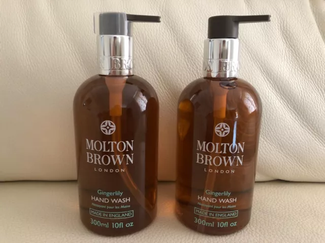 Molton Brown 2 x 300ml Gingerlily Hand Wash BRAND NEW