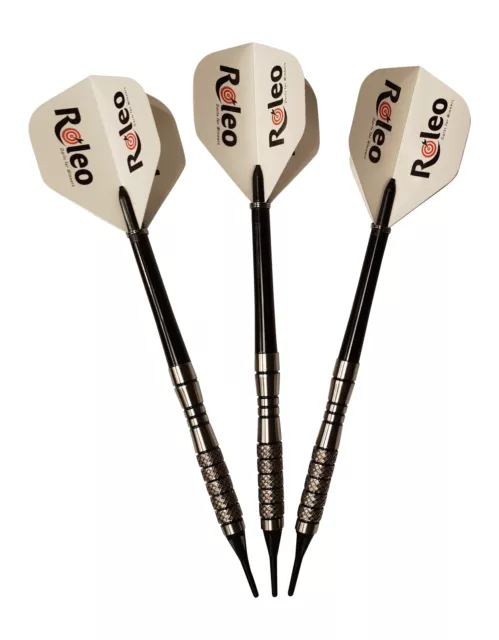 Roleo Profi Softdartpfeile Professional RSP-4 - 80% Tungsten - 3er Set 16g + Box