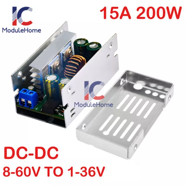 Synchronous Buck Converter Step-down Power Module DC8-60V TO DC1-36V 15A 200W