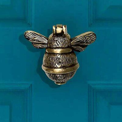 Classical Solid Brass Bumble Bee Door Knocker - Antique Vintage Country GODLEN P