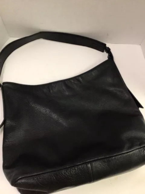 Margot New York Handbag Purse Black Butter Soft Leather Large Shoulder Bag