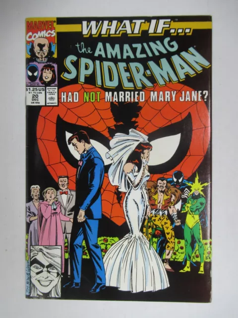 1990 Marvel Comics What If...? #20 Amazing Spider-Man Had Not Married Mary Jane?