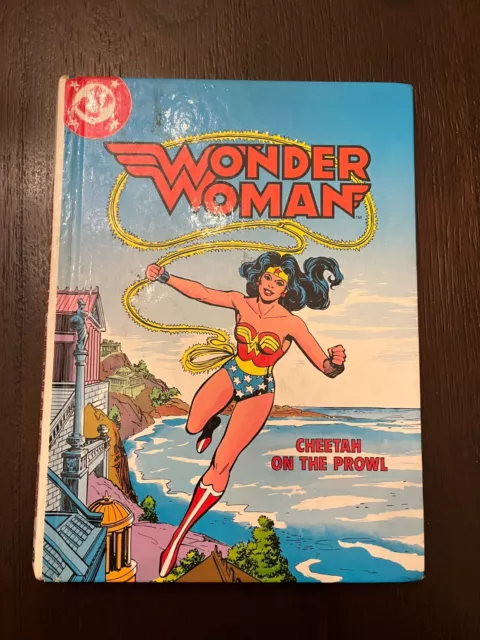 VINTAGE 1982 DC Comics WONDER WOMAN Cheetah on the Prowl Book NO TAPE