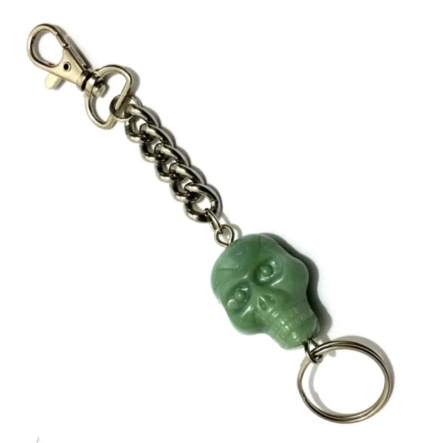 Schlüsselanhhänger Hosenkette Totenkopf Anhänger Schlüsselring Karabiner Ring