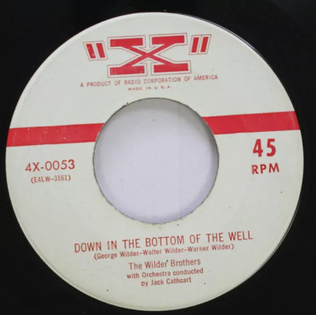 Pop 45 The Wilder Brothers - Luna De Manakoora/ Down IN The Fondo de La Well 2