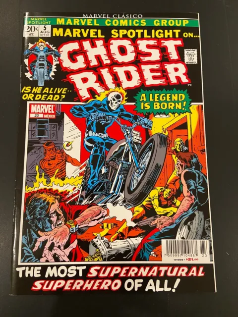 Marvel Spotlight #5 1st Appearance Ghost Rider Marvel Mexico written in Spanish