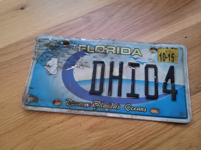 FLORIDA LICENSE PLATE Discover Florida's Oceans From 2015