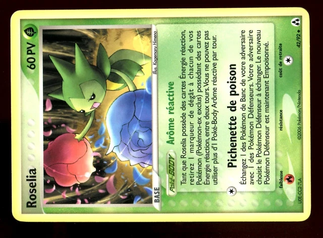 Pokemon Ex Crea Legendes Unco N°  42/92 Roselia