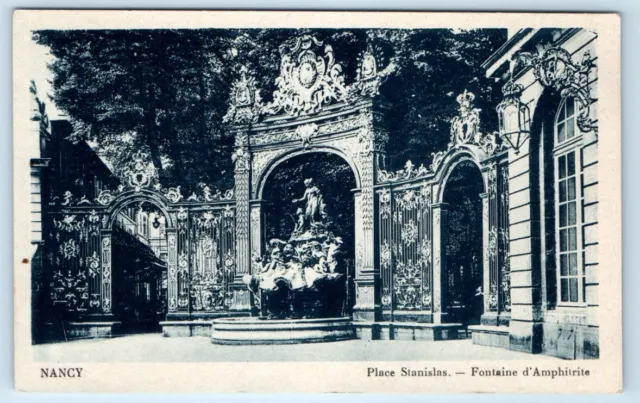 Place Stanislas Fontaine d'Amphitrite NANCY France Postcard