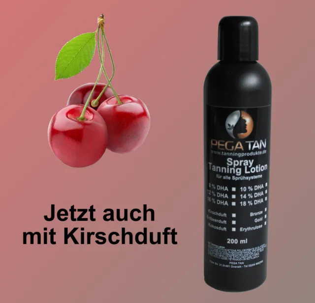 Airbrush/Spray Tanning Lotion 16% DHA 200 ml*Kirschduft*