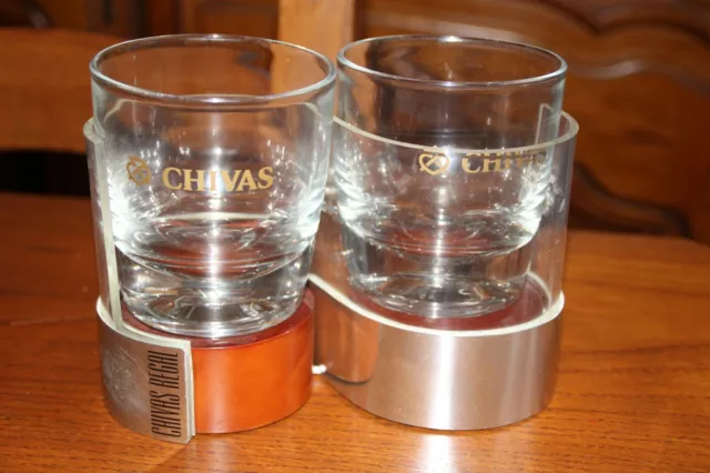 Sympa Presentoire Duo Apero / 2 Verres + Presentoire Chivas Regal