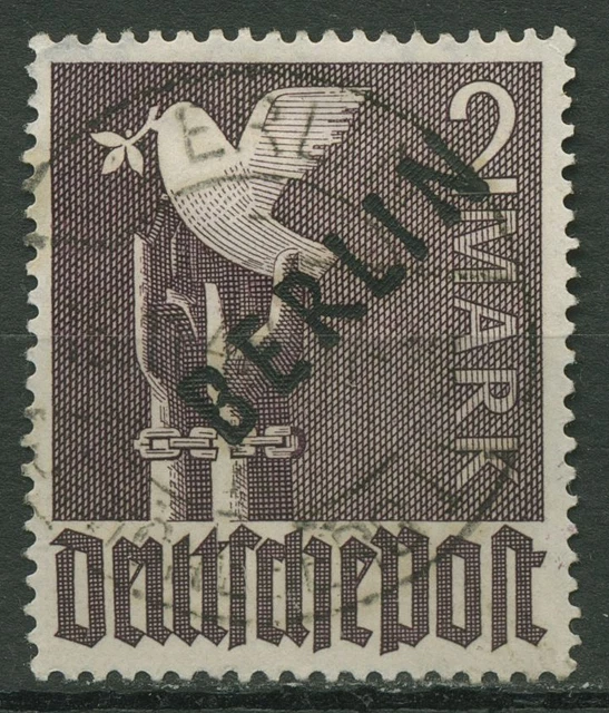 Berlin 1948 Schwarzaufdruck 18 gestempelt geprüft
