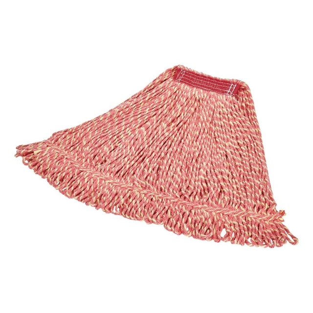 Rubbermaid FGD21306RD00 Red Super Stitch Cotton Blend Mop Head