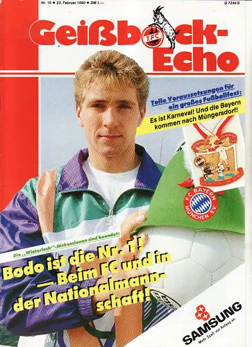 Bl 89/90 1. FC Colonia - FC Bayern de Munich, 23.02.1990 - Bodo Illgner