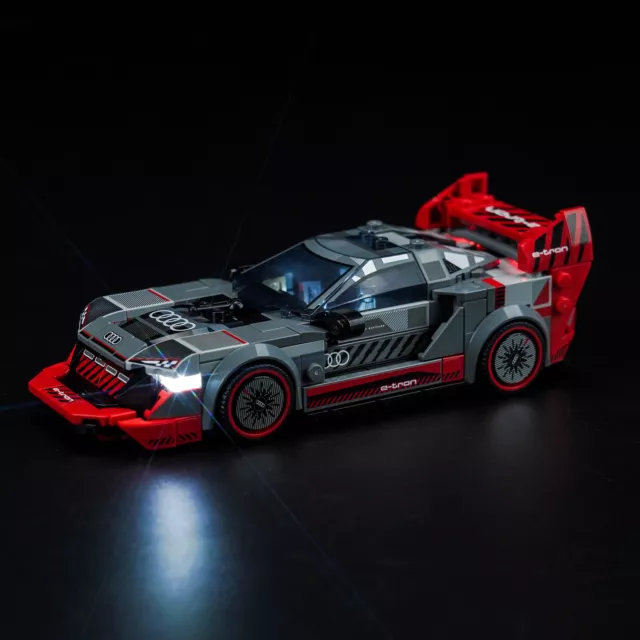 Kit de luces LED BrickBling para LEGO Audi S1 e-tron Quattro Race Car 76921 decoración 3