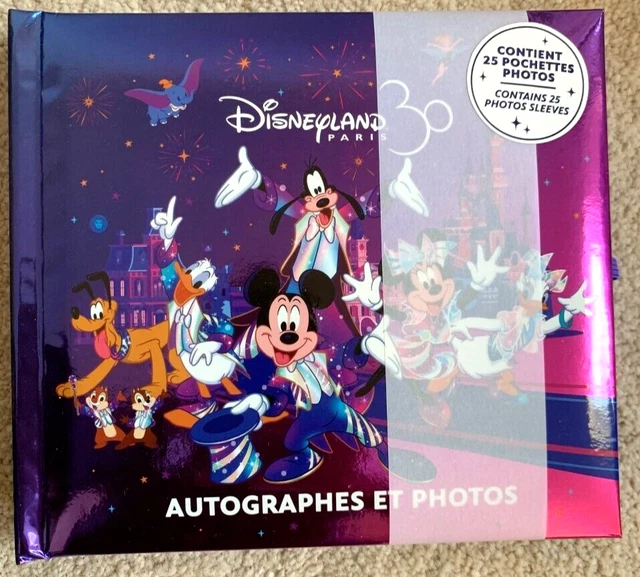 Brand New Disneyland Paris 30th Anniversary Autograph book + photograph sleeves