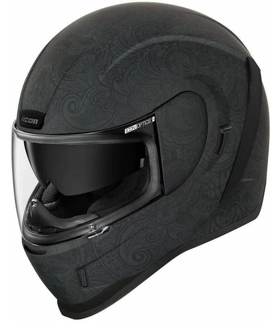 OFFERTA Casco integrale Icon Airform Chantilly Nero Black Skulls Design...