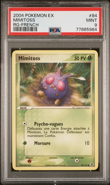 Carte Pokemon Mimitoss 84/112 EX Rouge feu Vert Feuille PSA 9 🍃🍃