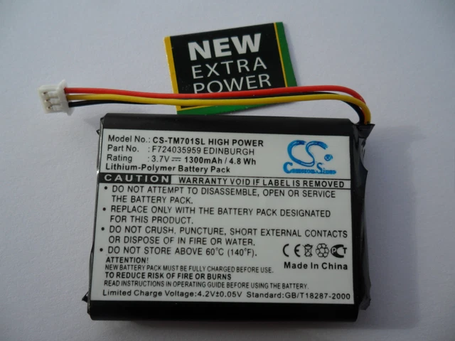 Batterie Vhbw Pour TomTom P11P20-01-S02 - 900mAh Li-ion 3,7V - Neuve