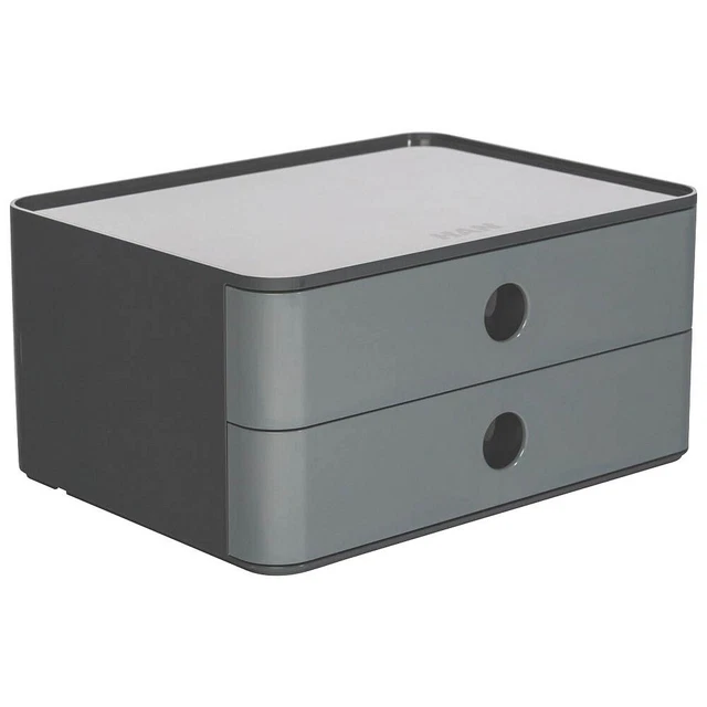 HAN Schubladenbox Smart Box ALLISON  granite grey 1120-19, DIN A5 mit 2...