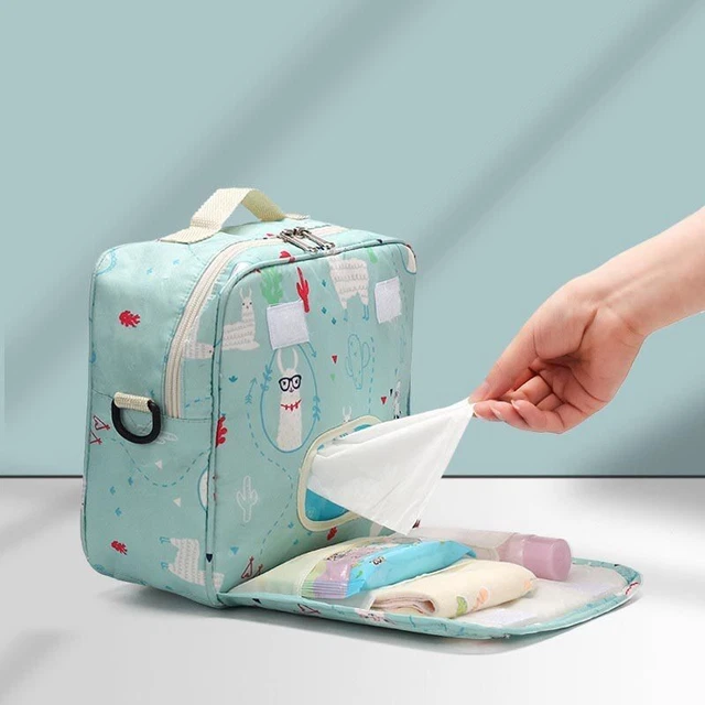 Infant Nappy Storage Bin Baby Diaper Organizer Reusable Bag Caddy Basket Wet Dry 3