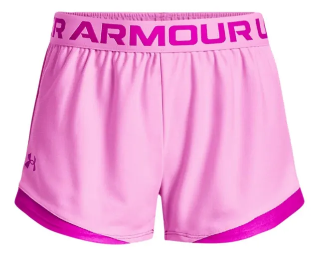 Under Armour Girls' Play Up Solid Workout Gym Shorts (Stellar Pink) 1362322-638