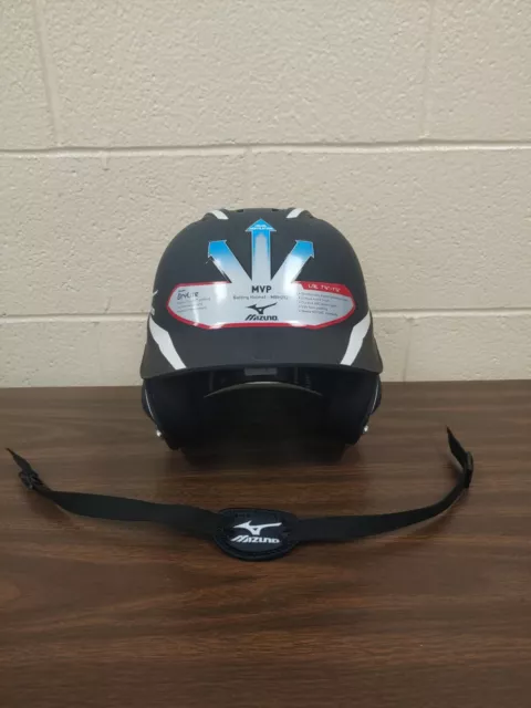 Mizuno Drylite Black Softball Batting Helmet Mbh252 L/Xl 7 3/8"-7 7/8"