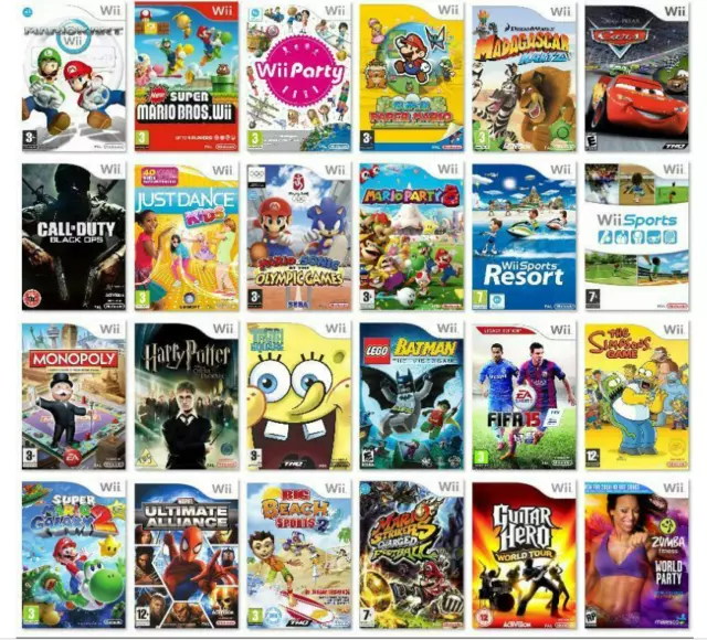 Nintendo wii games 2025 on sale