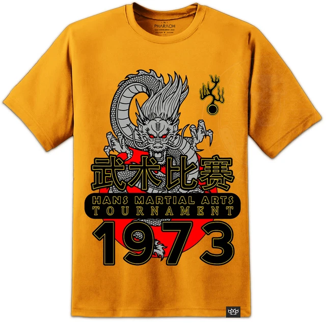 ENTER THE DRAGON Bruce Lee Hans Tournament KUNG FU MARTIAL ART T SHIRT Kung Fu