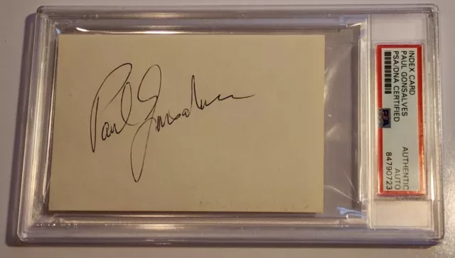 Paul Gonsalves Autograph PSA DNA Jazz Musician Signed Duke Ellington Rare