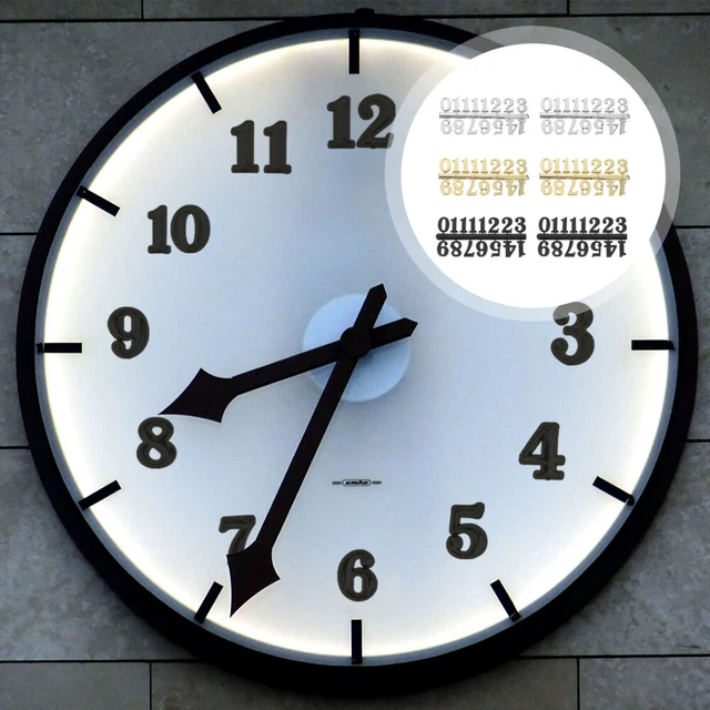 Chiffres D'horloge De Rechange En Métal - Arabes Ou Romains - Or, Argent, Noir - Pour Artisanat Et Réparation De Montres