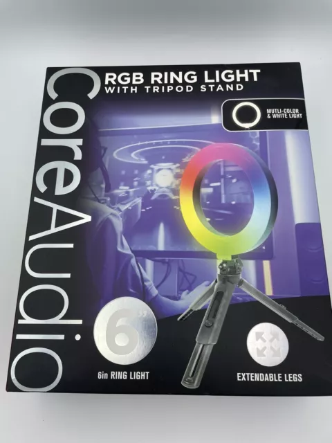 Core AudioRing Light with Tripod Stand 6” RGB