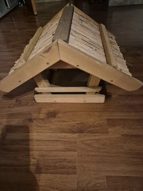 DEKO VERTRIEB BAYERN Vogelhaus XXL Luxus Vogelhaus Mit/ohne Solar/Ständer 135 Cm Hoch Holz Futterhaus, Vogelhütte