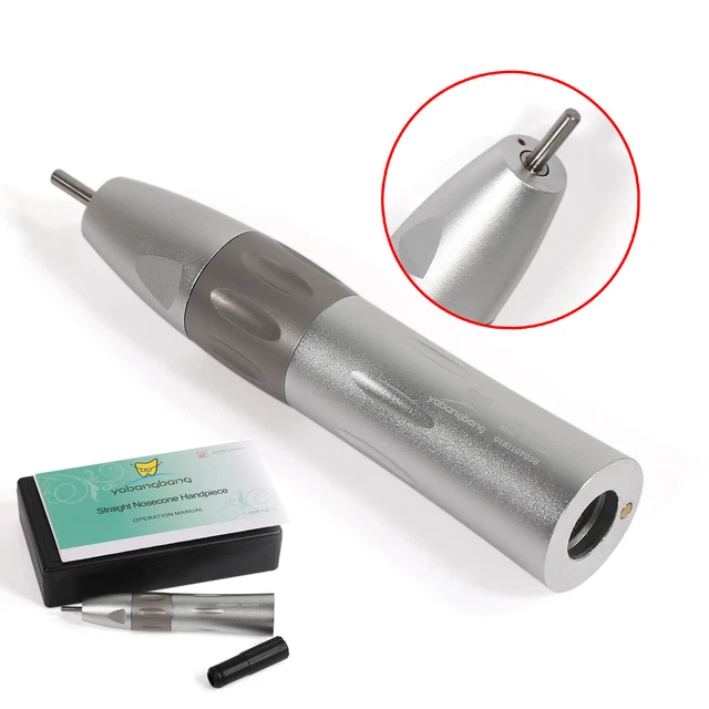 Yabangbang Dentaire Dental Low Speed Straight Handpiece pièce à main Push Button