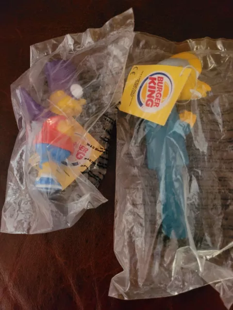 Simpson Burger King Toys. Bart And Mr Burns
