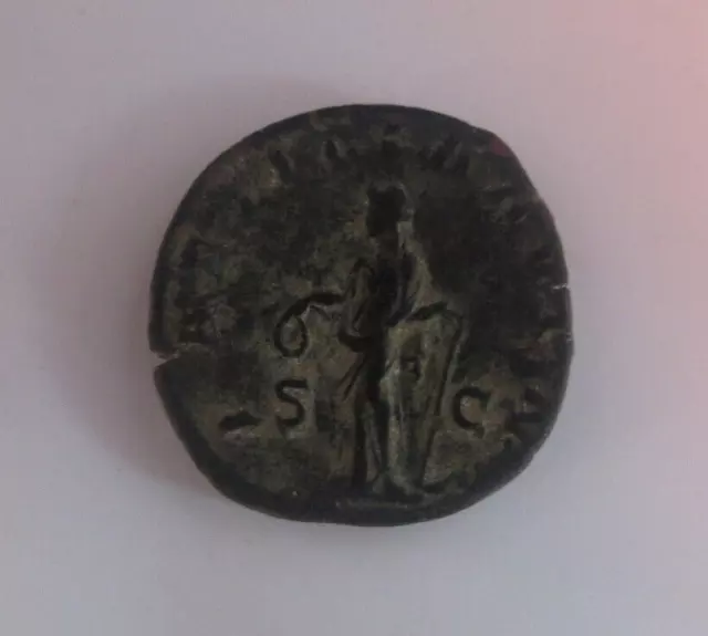 Ancient Roman Bronze Sestertius Marcus Antonius Gordianus III Circa 240AD Coin