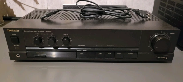 Ampli Vintage Technics SU-600 Noir (1989) - Puissance Stéréo Et Son AA, Parfait état