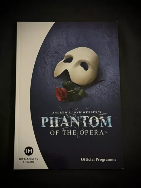 Phantom Of The Opera West End Musical Programme. Andrew Lloyd Webber, Jon Robyns