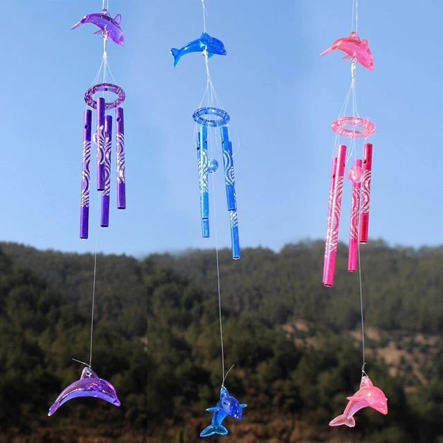 Wind Game Ornament Good Luck Home Pendant Decoration Dolphin Garden