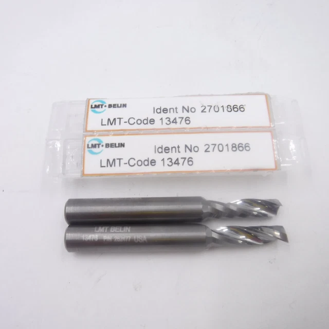 2x LMT Belin 13476, 3/16" Cut Dia. Upcut Router Bit, 1/4" Shank, 5/8" Cut L