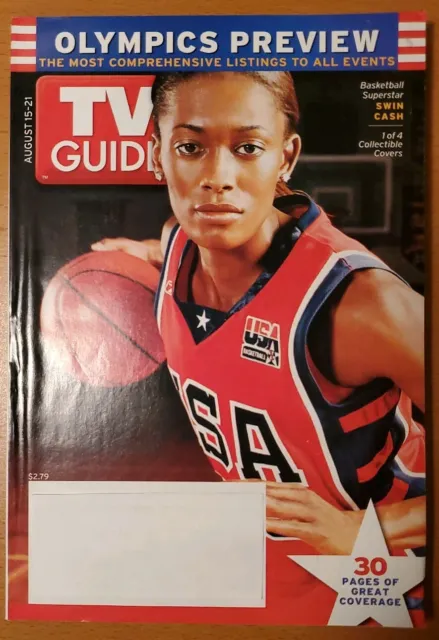 Tv Guide 15-21 Aug 2004: Olympics Preview Issue - Swin Cash Usa Basketball Cover