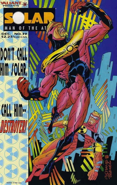 Solar, Man of the Atom #39 VF; Valiant | we combine shipping