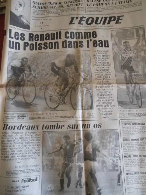 Jul. 25, 1983 - Tour de France Winner: Laurent Fignon Stock Photo - Alamy