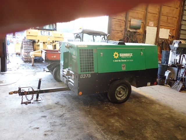 2016 Sullivan D375PDCU 375 CFM Air Compressor LOW HOURS! VIDEO! Cummins! 150 PSI